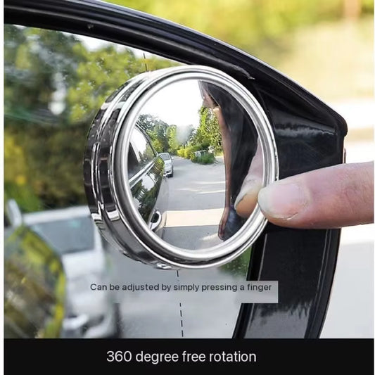 Enhance Your Driving Safety with 2Pcs 360 Degree Adjustable Blind Spot Mirrors - Perfect for Car Reversing!