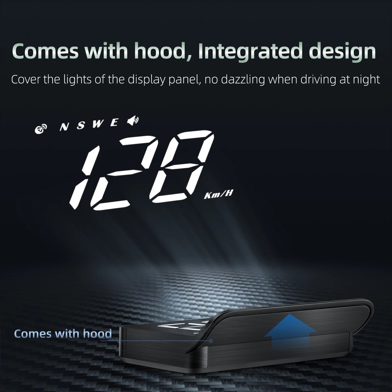 Heads Up Display Speedometer (With Alarm and Compass)