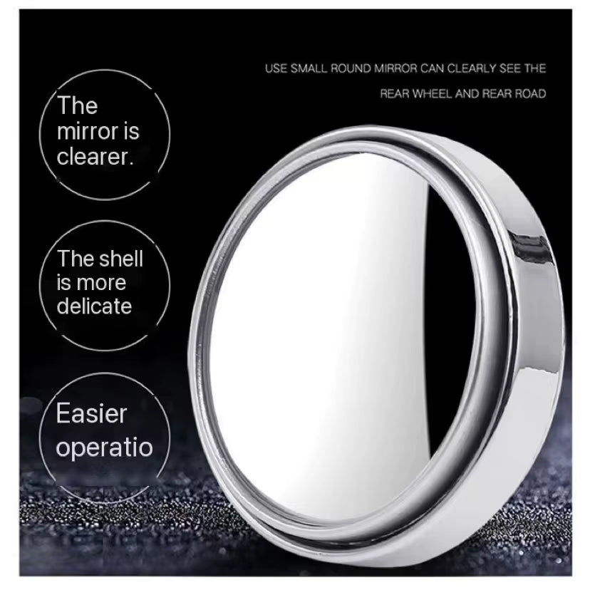 Enhance Your Driving Safety with 2Pcs 360 Degree Adjustable Blind Spot Mirrors - Perfect for Car Reversing!